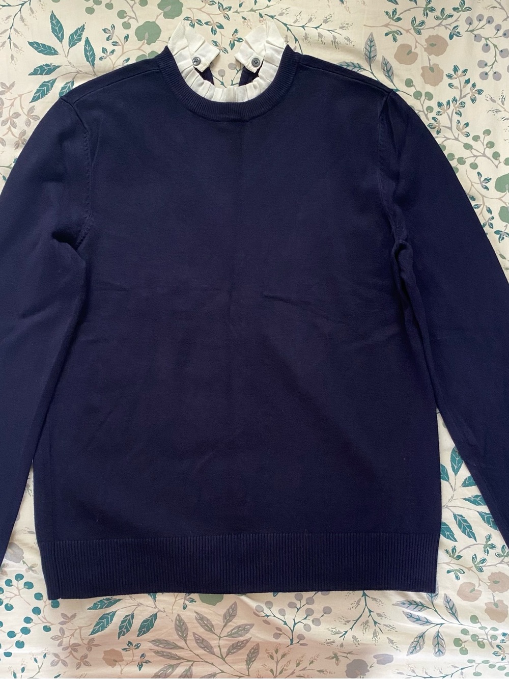 Women’s Navy Crewneck Sweater - Classic Everyday Pullover
